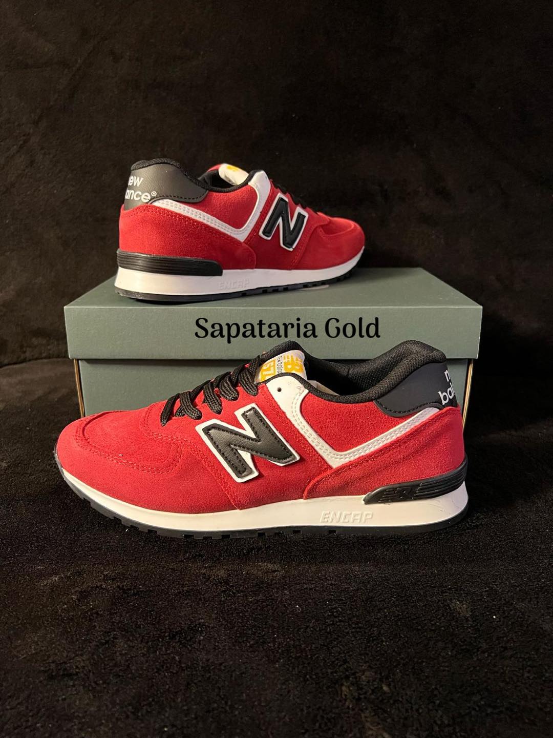 New Balance 574 Vermelho