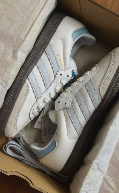Adidas Samba Branco Azul
