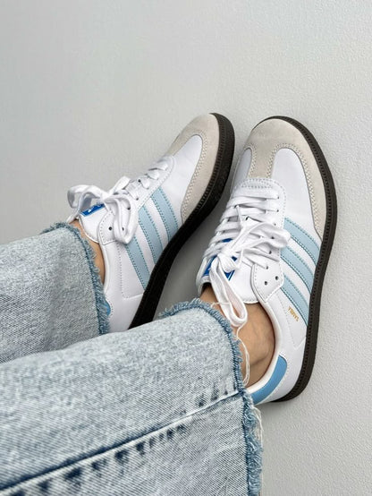Adidas Samba Branco Azul