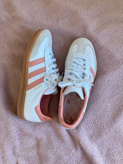 Adidas Samba Branco Rosa