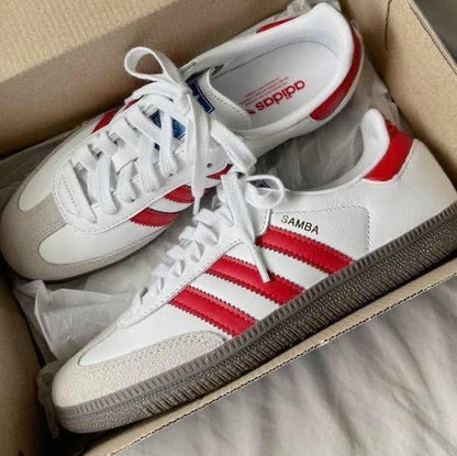 Adidas Samba Branco Vermelho