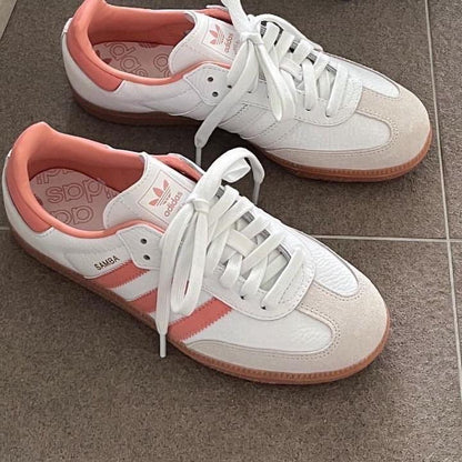Adidas Samba Branco Rosa