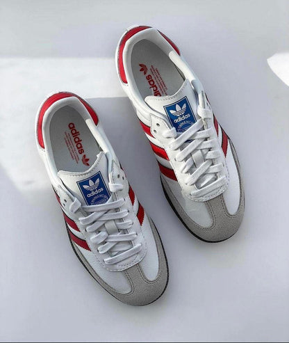 Adidas Samba Branco Vermelho