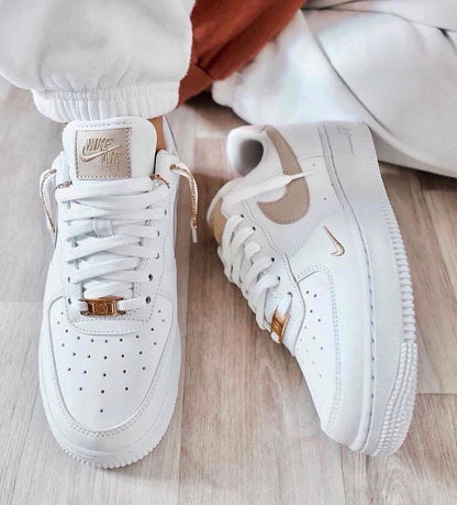 Nike Air Force Branco Bege