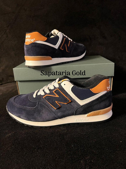 New Balance 574 Azul Camel