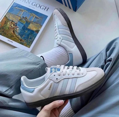 Adidas Samba Branco Azul