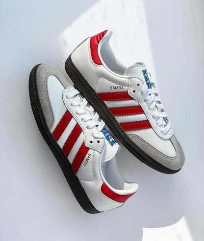 Adidas Samba Branco Vermelho