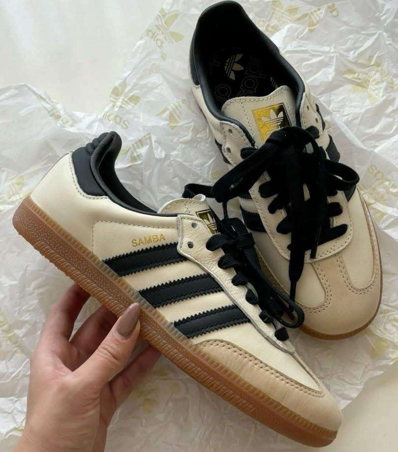 Adidas Samba Bege Preto Adidas Samba Bege Preto