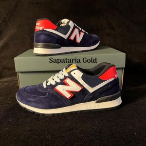 New Balance 574 Azul Vermelho