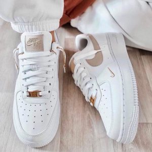 Nike Air Force Branco Bege Nike Air Force Branco Bege