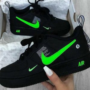 Nike Air Force Tm Preto Verde