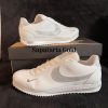Nike Cortez Branco Glitter Prata
